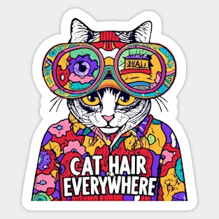 Cat hair everywhere Sticker